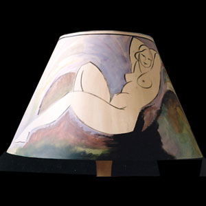 Bloomsbury inspired lampshade